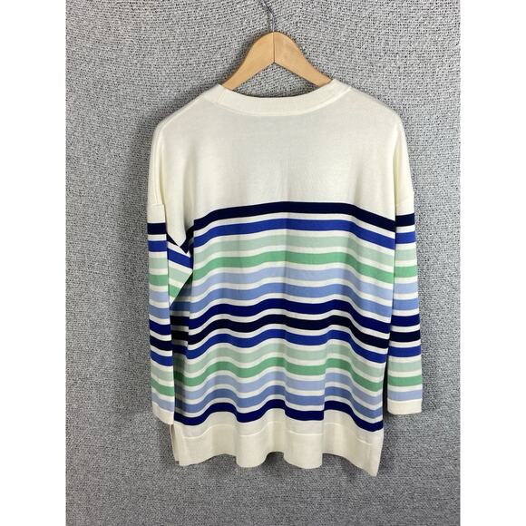 Talbots Plus Cardigan Sweater Women’s 1x Petite Coastal Nautical Old Money - Picture 11 of 13